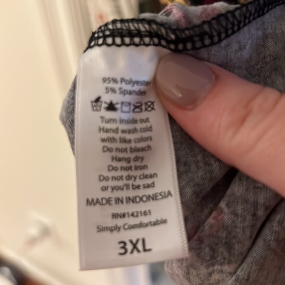 NWT LuLaRoe Debbie Dress. Elegant Collection. Size 3XL. - Picture 8 of 8